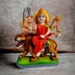 durga ma with lion 15" idol