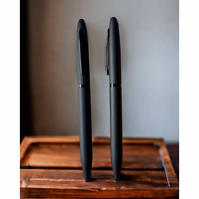 sg pens matt black twist ball pen hgp01 - luxurious writing instrument | satyam gifts