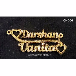 personalized sparkling couple name pendant cnd06