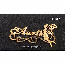 customizable sparkling angle name pendant cnd07 - personalized jewelry