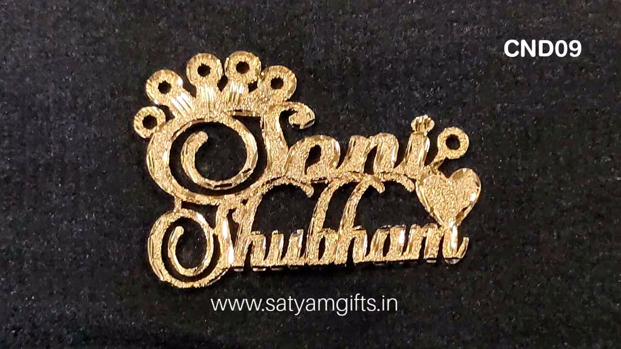 personalized sparkling couple name pendant cnd09