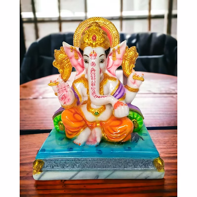 ganesh idol 7.5" idol moi-p1473
