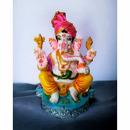 ganesh with snake on belly 12" idol moi-n7