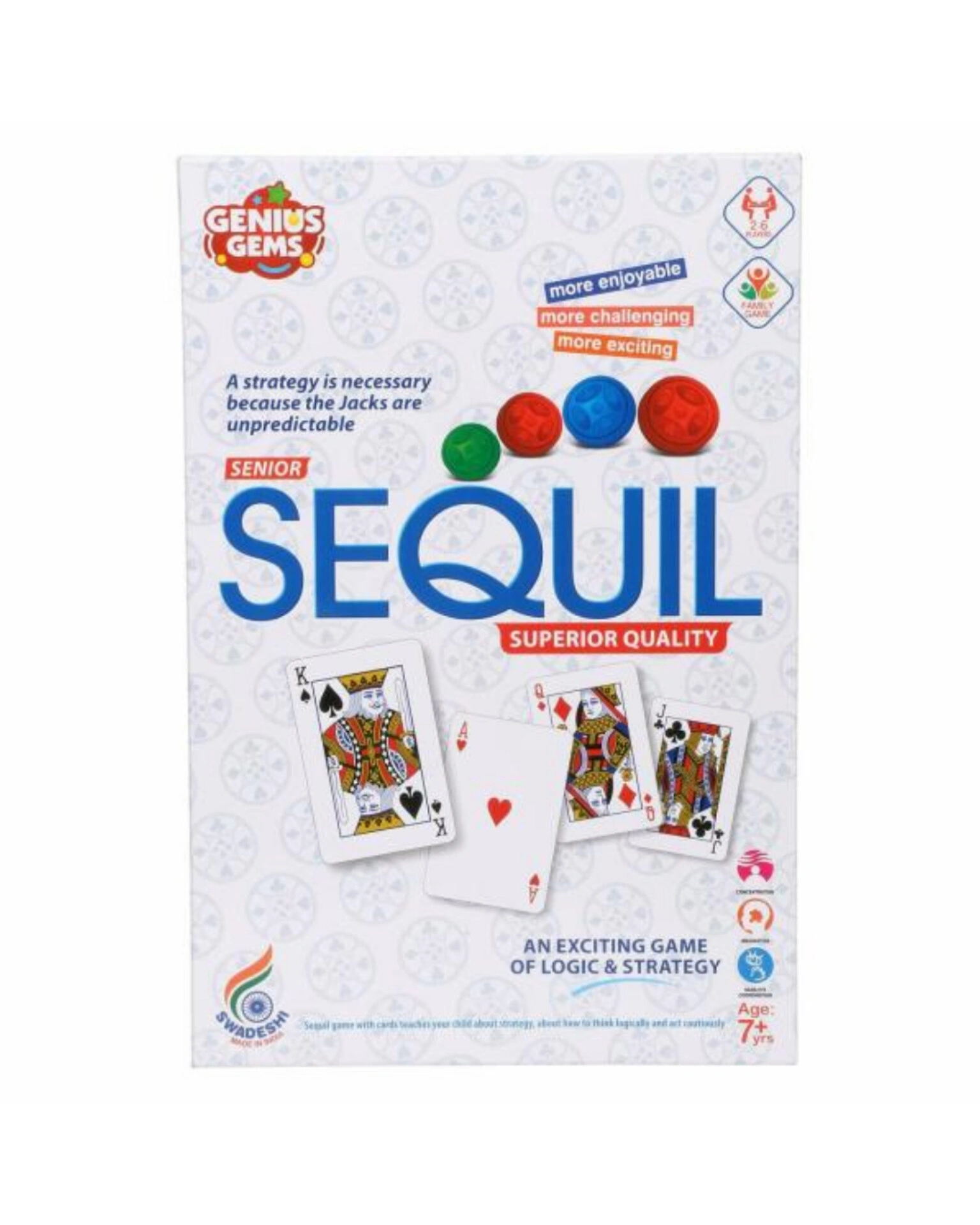 RATNAS  Sequil Game of Logic and Strategy 7+  Product Code 1289-3