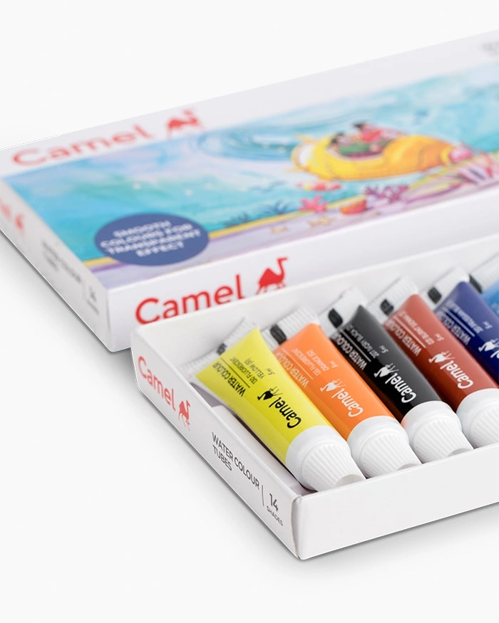 Camel Student Water Colours Assorted pack of tubes 14 shades in 5 ml-3604503