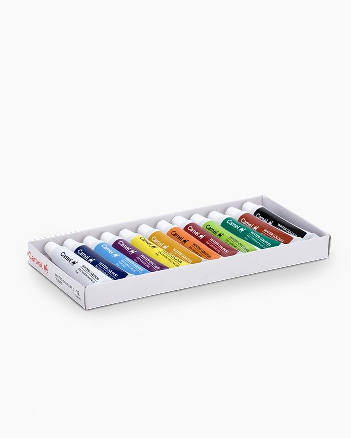 Camel Student Water Colours Assorted pack of tubes 12 shades in 5 ml-2