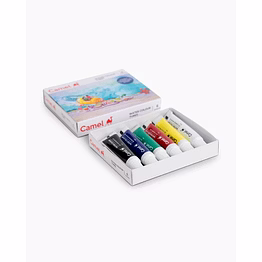 camel student water colours assorted pack of tubes 6 shades in 5 ml