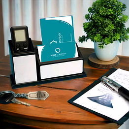 black silver desk organiser wd06