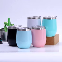 thermal mug with transparent lip 320 ml.