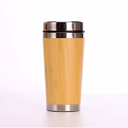 elegant wooden mug 480ml sgm02 - premium steel & wood drinkware