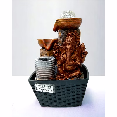 ganesh water fountain 8 inch sg-39-47