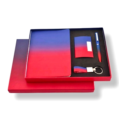 CS 4 In 1 Combo Set - Diary, Card Holder, Keychains, Pen | Satyam Gifts