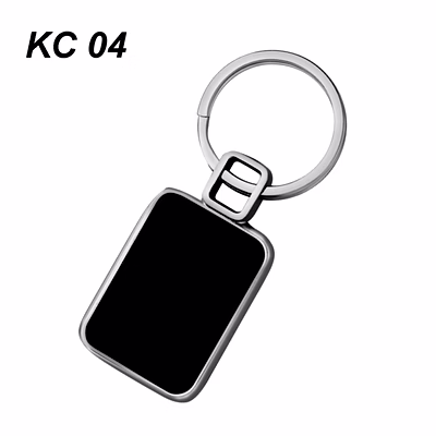 square metallic keychain jxkc04 - personalized stylish accessory