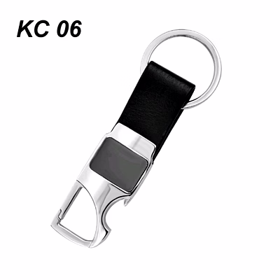 sg keychain personalized steel hook with leather belt keychain | customizable key holder