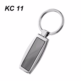rectangular steel metallic keychain jxkc11