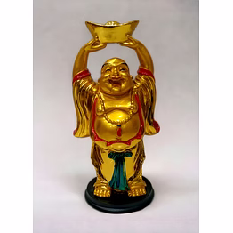 laughing buddha (happy man) 8 inch tmhm42