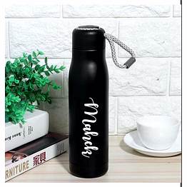 insulated vacuum double layer bottle - matte black finish