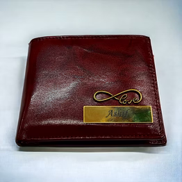 charm personalized leather wallet: stylishly compact code: 352