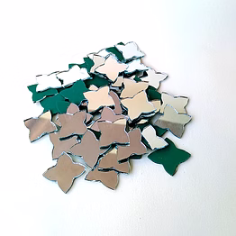 star 20mm glass mirror beads for artistic creations