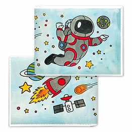 diy canvas art wallet set for creative kids