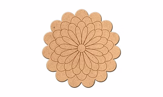 Pre Marked MDF Base for Art & Craft Projects | Ideal for Painting, Home Décor, Lippan Art, Wall Hanging