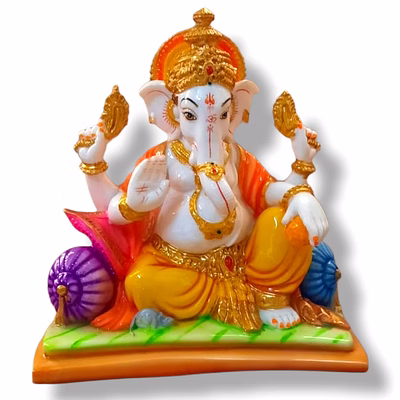 divine lord ganesh 12-inch idol - premium quality 1243m