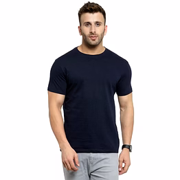 premium bio wash fabric combed cotton t-shirt - 180 gsm