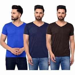 bio wash v neck 180gsm cotton t-shirt - premium quality stylish comfort