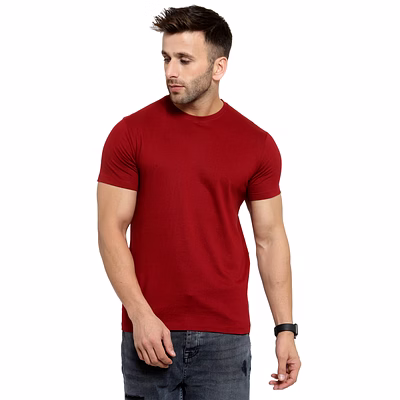 scott basic round neck t shirt - premium cotton blend fabric with superior comfort