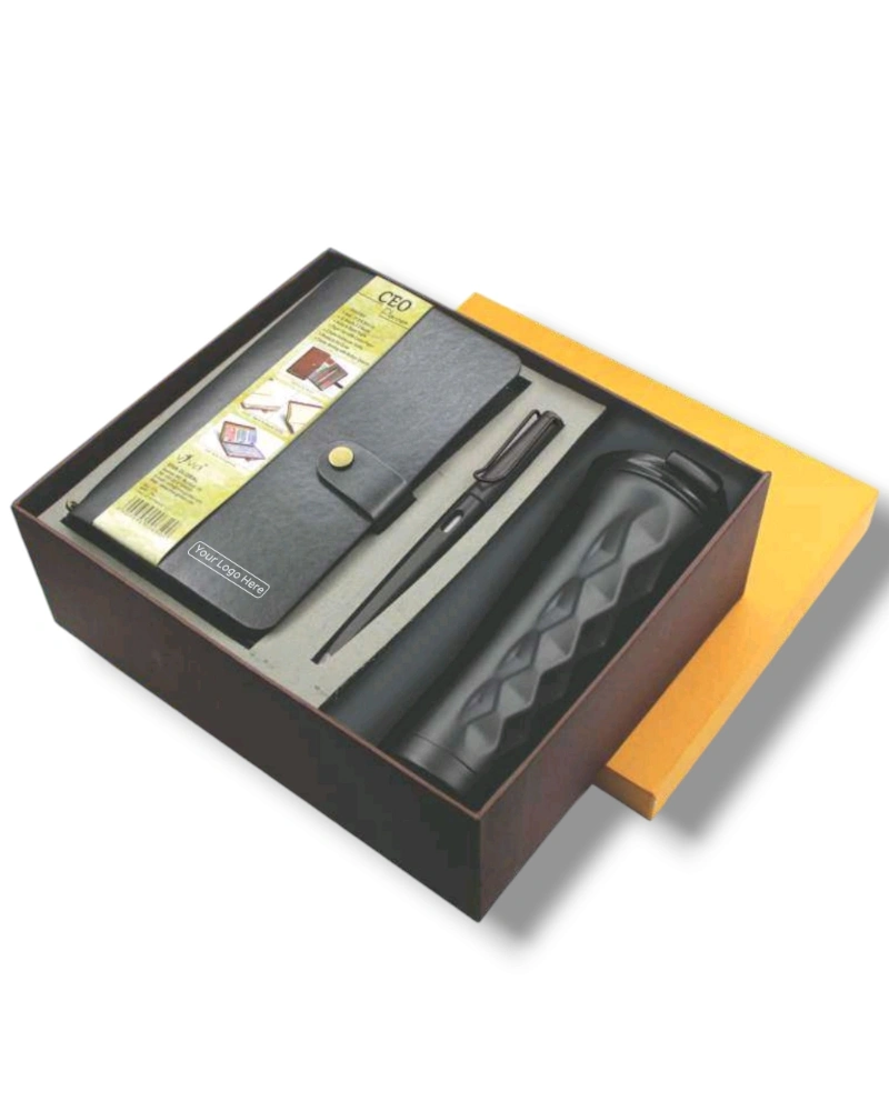 Premium 3-in-1 CEO Gifts Set - Diary | Flask | Pen-CEO