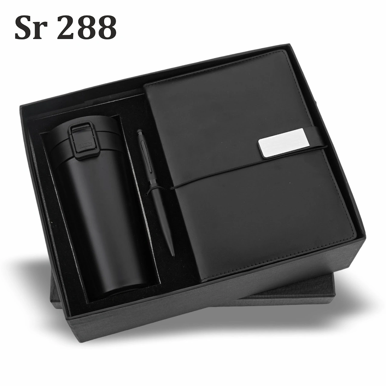 Premium 3-in-1 Combo Set: Diary, Pen, and Flask in Elegant Gift Box-JXSR288