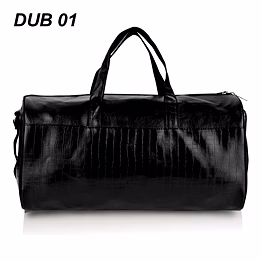 sg bags premium crocodile print duffle bag - stylish travel & gym companion
