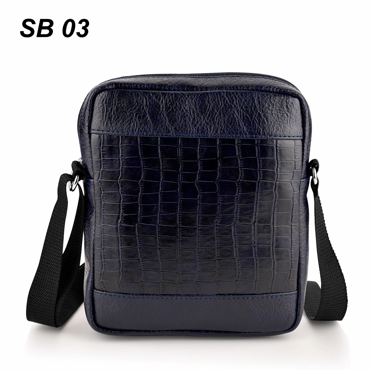 Premium PU Leather Sling Bags for Stylish Men-Blue-3