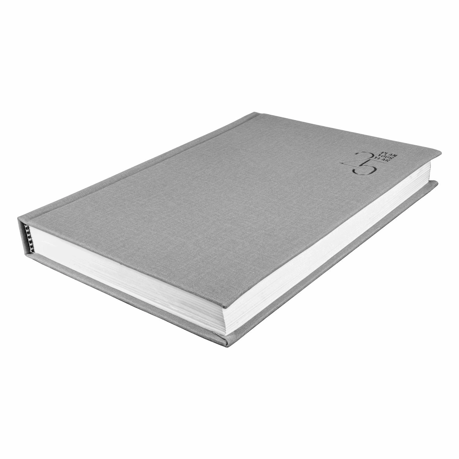 Anupam Flame Diary 2025 (80 GSM) - Daily Planner for Efficient Yearly Organization-Grey-A5-1