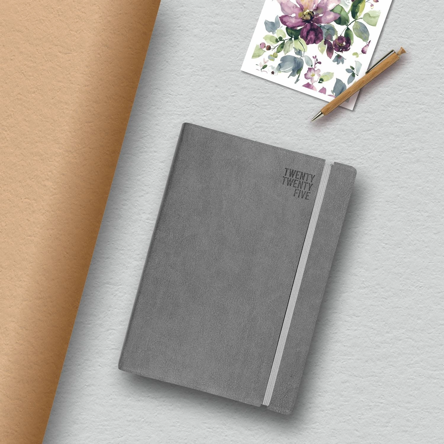 Anupam FLXY Diary 2025 - Daily Planner with Elegant Design and Comprehensive Functionality-Grey-A5-5