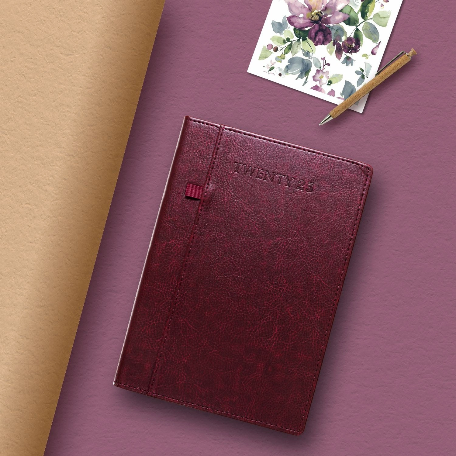 Anupam Exec Diary 2025 (80 GSM) - Daily Planner &amp; Organizer with Additional Pages-Maroon-A5-4