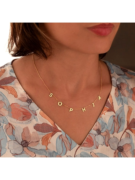 Trendy Intials Name Pendant CNC17-Gold