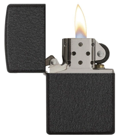 Classic Black Crackle Zippo Lighter-1