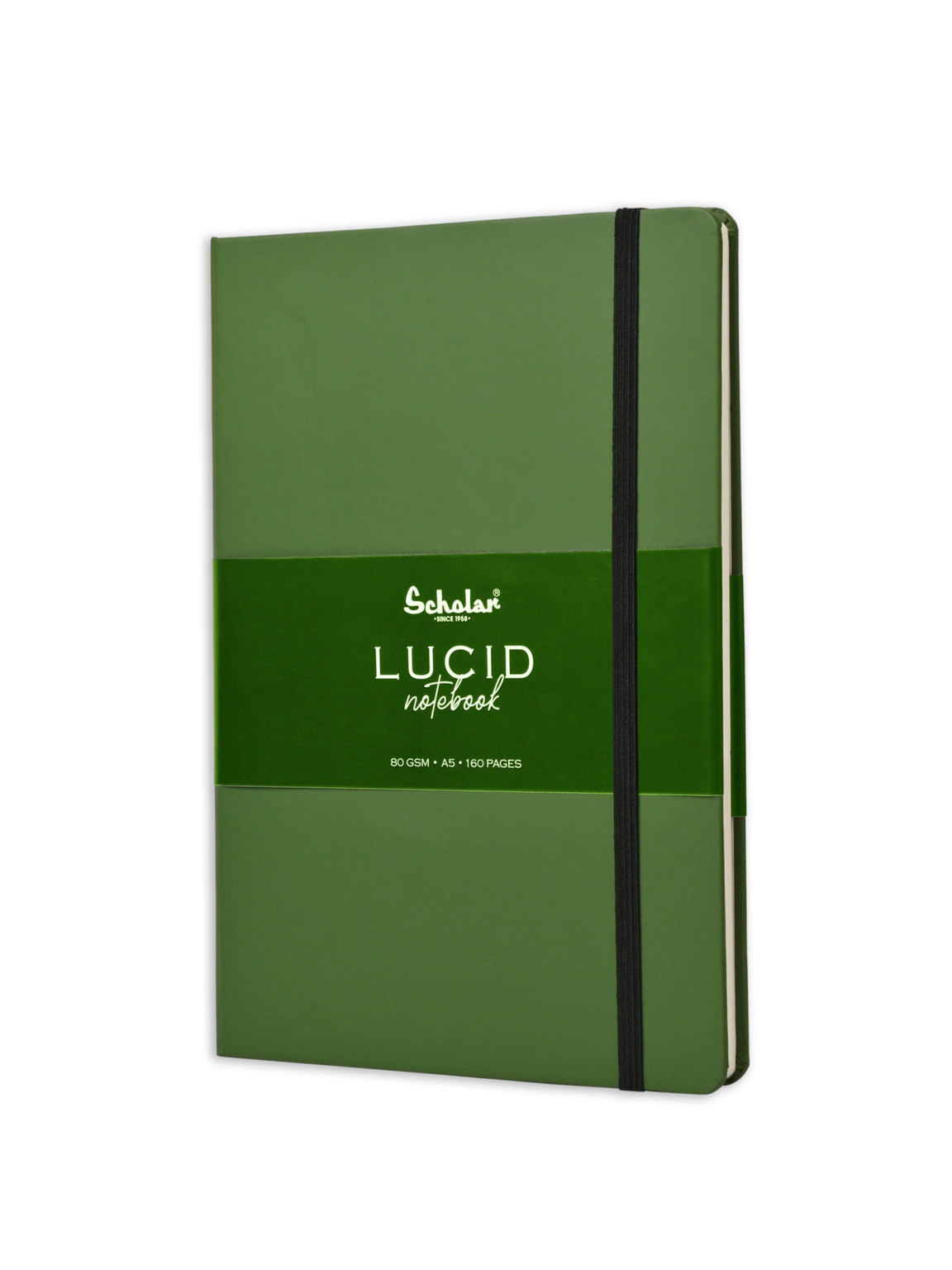 Scholar Notebook Lucid - Premium Ivory Paper Journal-Emerald Green-A5-1