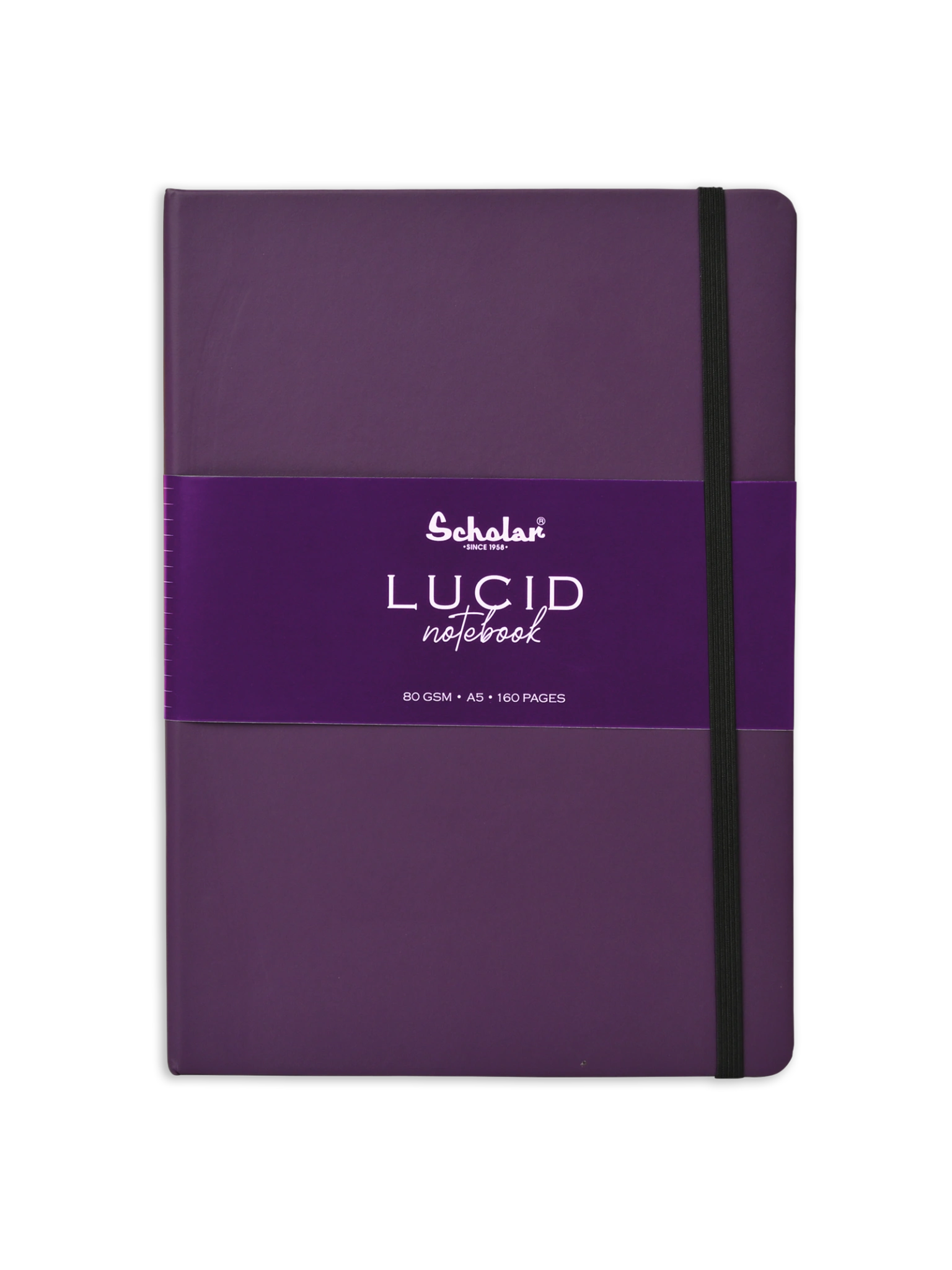 Scholar Notebook Lucid - Premium Ivory Paper Journal-Violet-A5-1