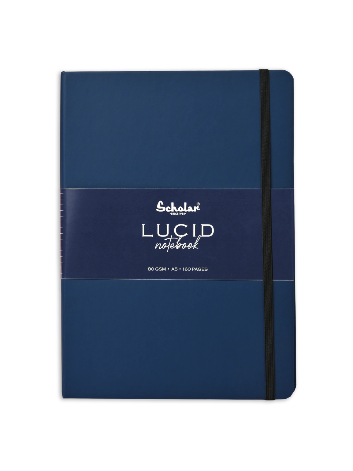 Scholar Notebook Lucid - Premium Ivory Paper Journal-LUC-2-NAVYBLUE