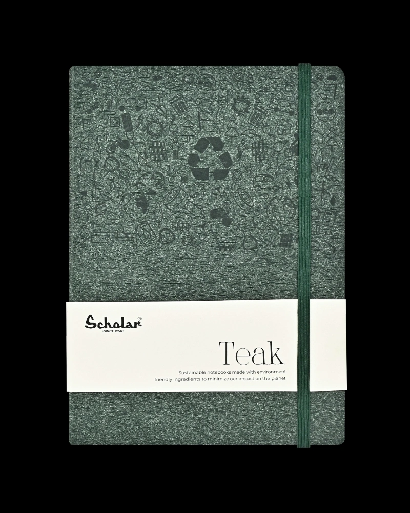 Scholar Notebook – Teak (160 Pages) (TNB2)-Green-1