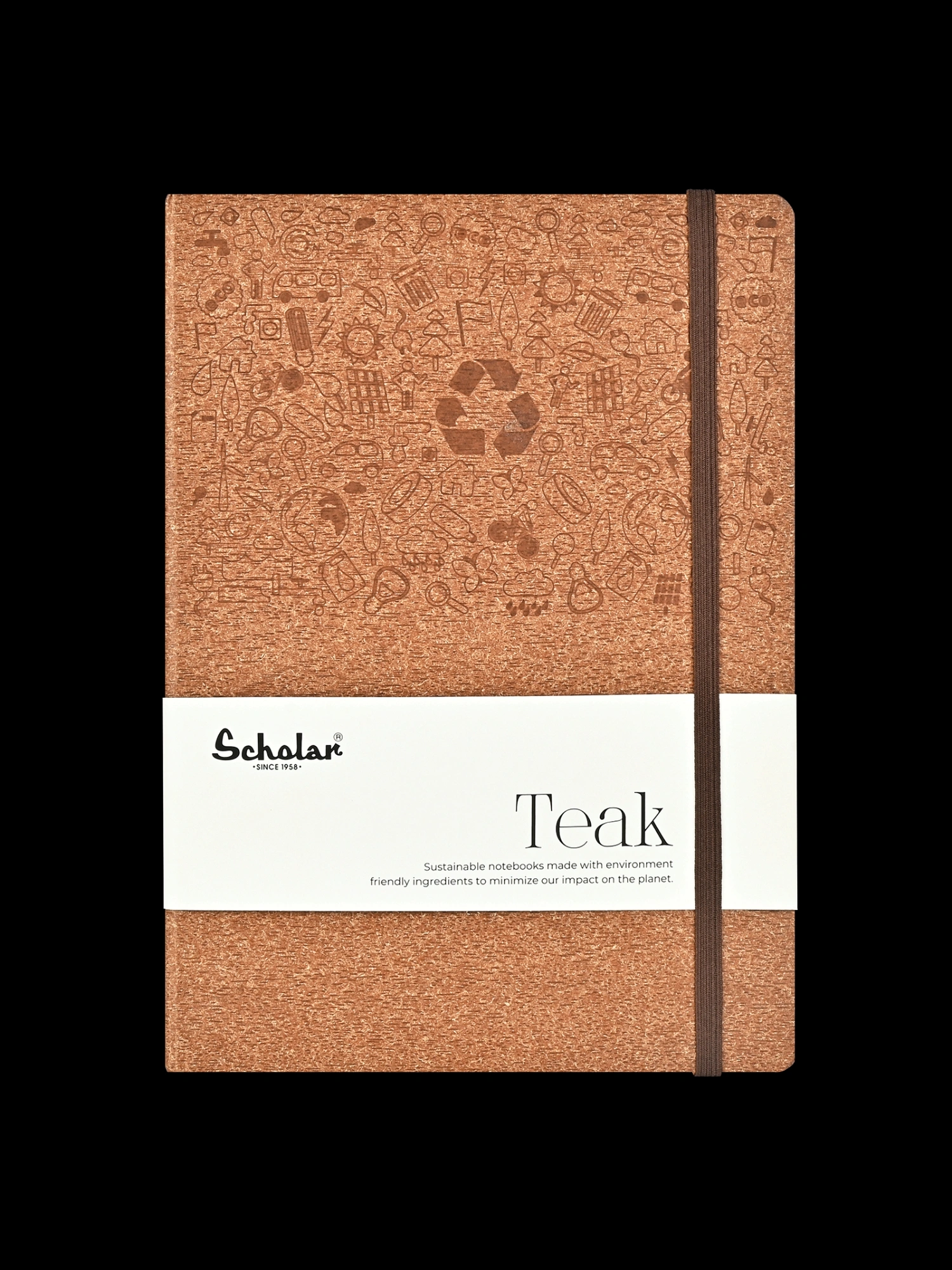 Scholar Notebook – Teak (160 Pages) (TNB2)-Brown-1