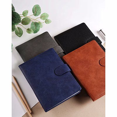 scholar nova notebook - premium ivory paper, soft touch pu cover