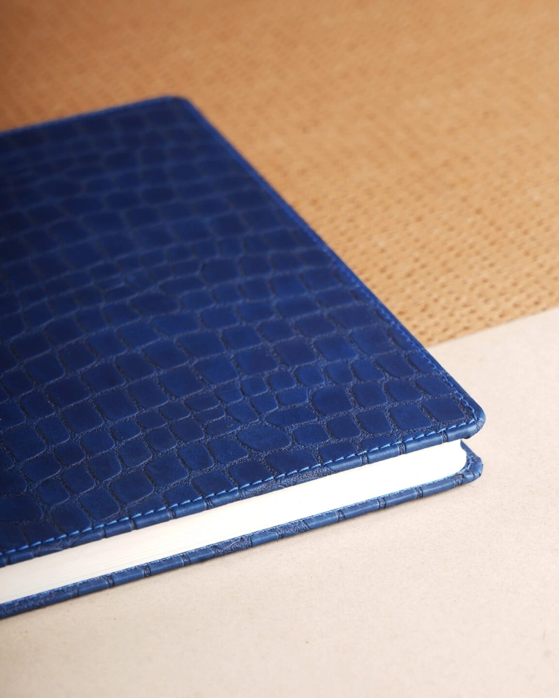 Luxury Scholar Notebook - Croco (CRC2)-Blue-3