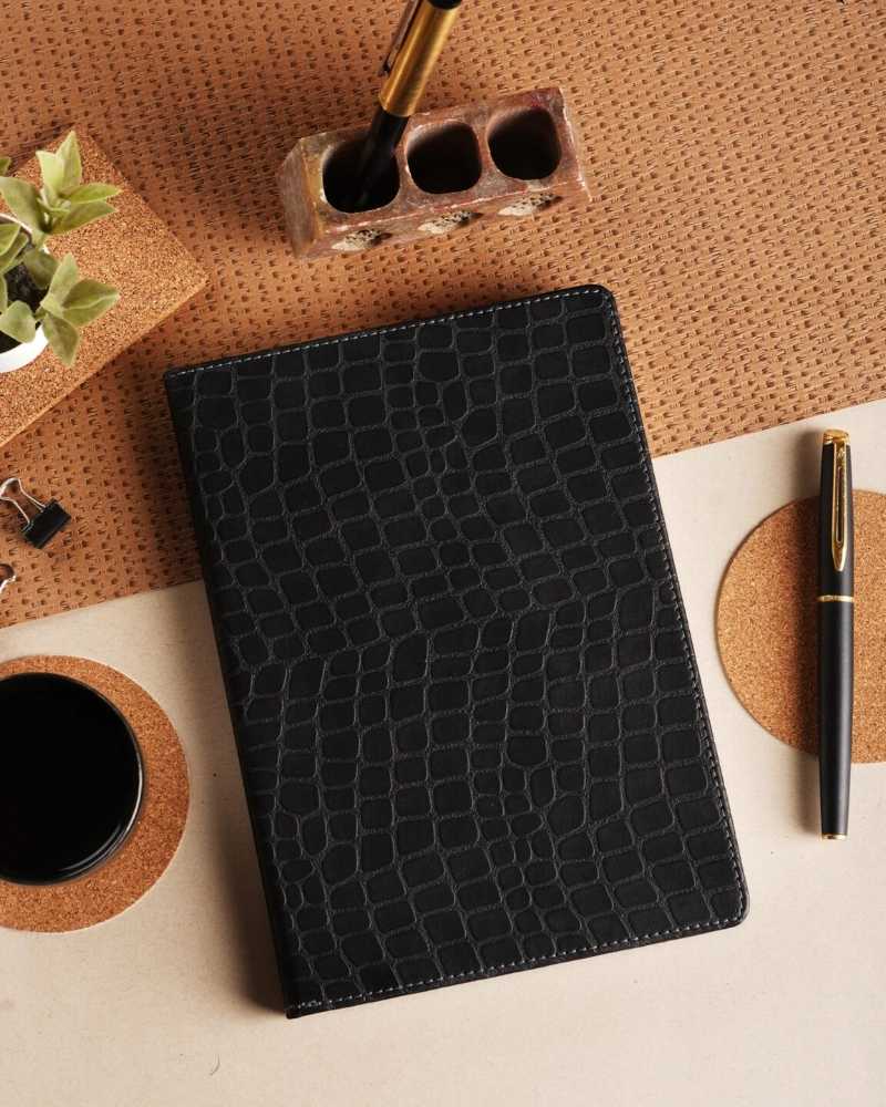 Luxury Scholar Notebook - Croco (CRC2)-CRC2-GY