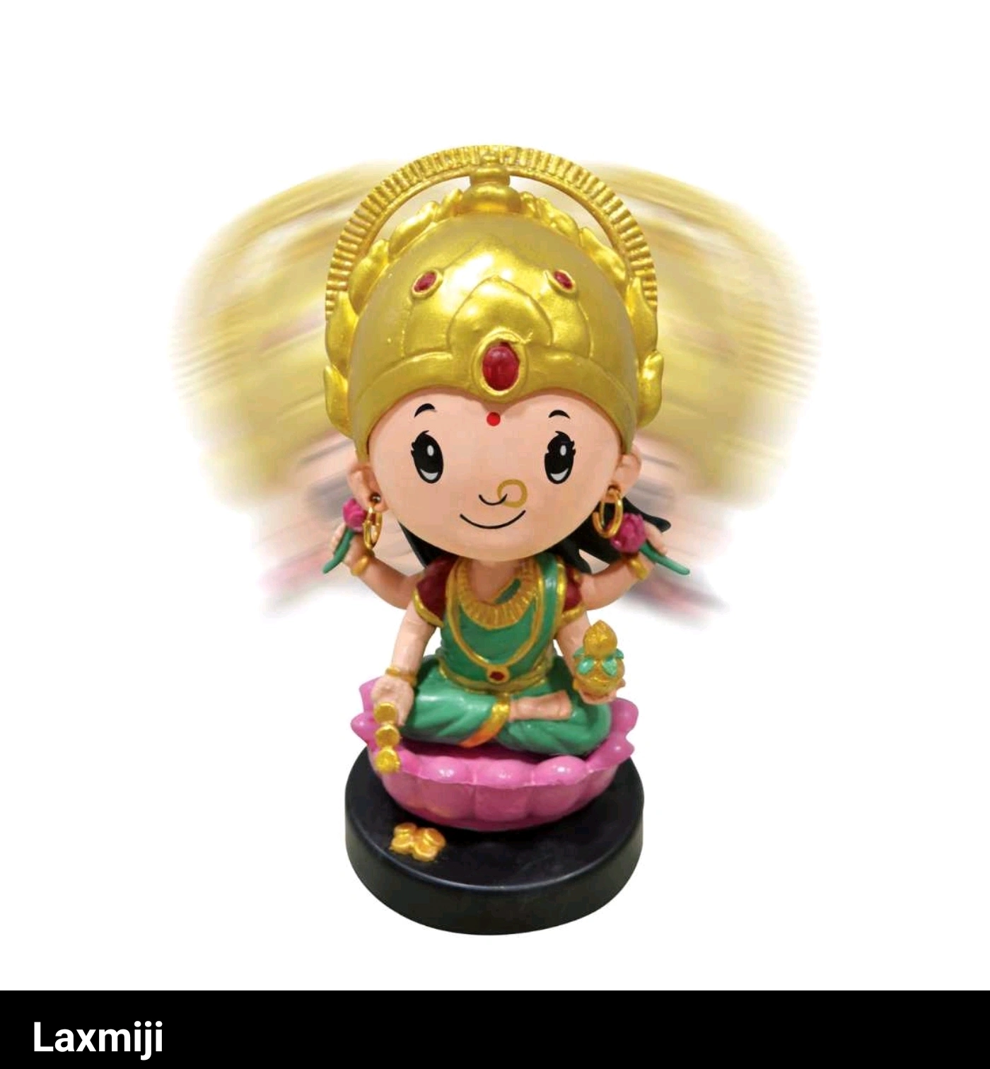 Divine Connection: Customize Your Spiritual Space with Mythological Bobble Heads-Sitting Ganesha-1-4