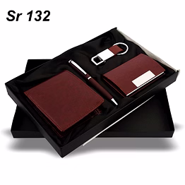 estilo brown pen, wallet, cardholder & keychain - premium accessories set