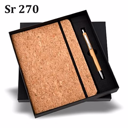 cork elastic diary pen combo set