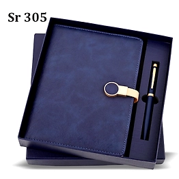 Premium PU Leather Diary & Pen Set | A5 Notebook & Metal Pen